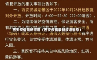 西安疫情最新报道（西安疫情最新报道消息）