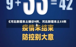 《河北新增本土确诊9例，河北新增本土33例》