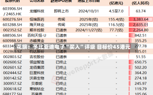 花旗：予比亚迪电子“买入”评级 目标价45港元