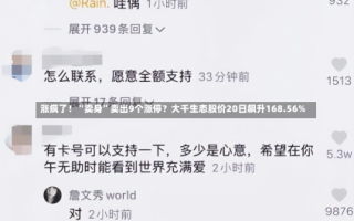 涨疯了！“卖身”卖出9个涨停？大千生态股价20日飙升168.56%