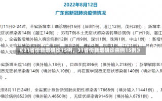 《31省份新增确诊15例，31省份新增确诊病例15例》