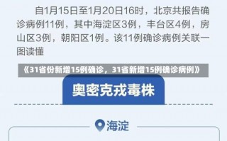 《31省份新增15例确诊，31省新增15例确诊病例》