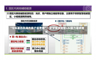 “今年第四批海外客户来考察”！全球能源转型+AI算力需求增长