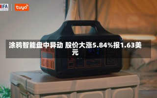 涂鸦智能盘中异动 股价大涨5.84%报1.63美元