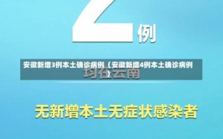 安徽新增3例本土确诊病例（安徽新增4例本土确诊病例）