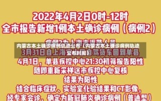 内蒙古本土确诊病例轨迹公布（内蒙古本土确诊病例轨迹公布时间）