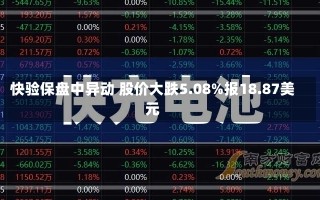 快验保盘中异动 股价大跌5.08%报18.87美元