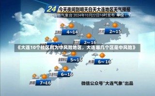 《大连10个社区列为中风险地区，大连哪几个区是中风险》