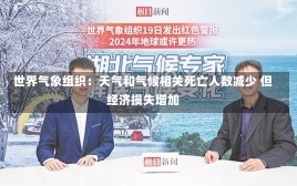 世界气象组织：天气和气候相关死亡人数减少 但经济损失增加