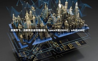 双翼齐飞，马斯克企业估值暴涨，SpaceX超2500亿，xAI达450亿