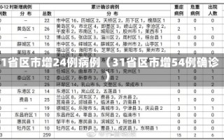 31省区市增24例病例（31省区市增54例确诊）