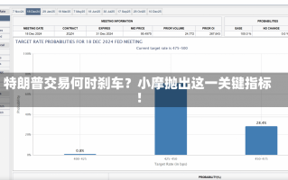 特朗普交易何时刹车？小摩抛出这一关键指标！