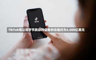 TikTok母公司字节跳动对自身的估值约为3,000亿美元