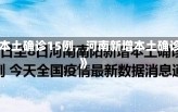 《河南新增本土确诊15例，河南新增本土确诊病例33例》