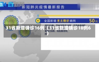 31省新增确诊16例（31省新增确诊18例6）