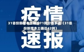 31省份新增本土确诊71例分布多省（31省份新增本土确诊42例）