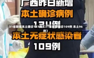 31省新增本土确诊107例（31省新增确诊109例 本土96例）