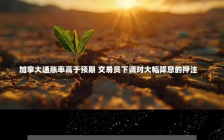 加拿大通胀率高于预期 交易员下调对大幅降息的押注