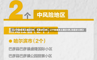 《辽宁新增本土确诊5例、无症状52例，辽宁新增本土确诊5例,无症状52例》