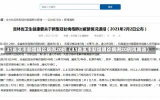 31省区市新增确诊病例20例（31省区市新增确诊病例20例河南省）