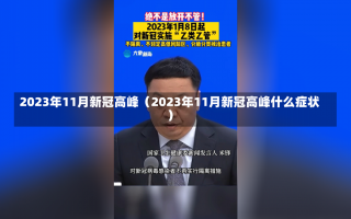 2023年11月新冠高峰（2023年11月新冠高峰什么症状）