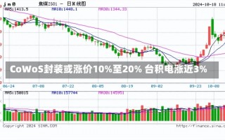 CoWoS封装或涨价10%至20% 台积电涨近3%