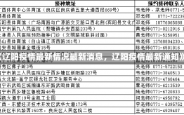 《辽阳疫情最新情况最新消息，辽阳疫情最新通知》