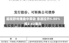 超视野传播盘中异动 急速拉升5.00%报2.42美元