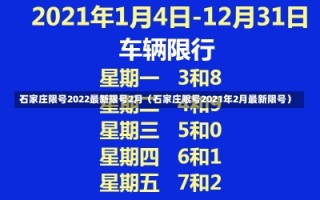 石家庄限号2022最新限号2月（石家庄限号2021年2月最新限号）