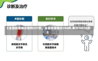 《全国新增确诊病例397例，全国新增确诊394例,累计74576例》