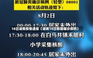 18日湖南疫情速报（湖南18日新增确诊病例）