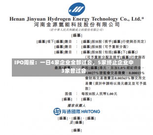 IPO周报：一日4家企业全部过会，5家终止企业中3家曾过会-第2张图片-多讯网