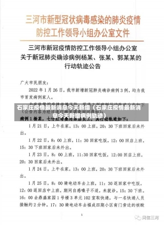 石家庄疫情最新消息今天新增（石家庄疫情最新消息今天新增病例轨迹）-第1张图片-多讯网