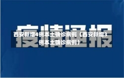 西安新增4例本土确诊病例（西安新增3例本土确诊病例）-第2张图片-多讯网