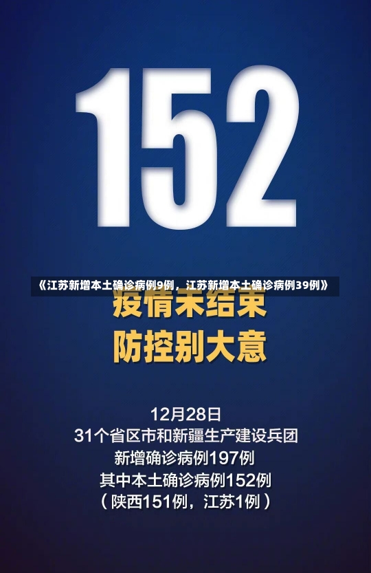 《江苏新增本土确诊病例9例，江苏新增本土确诊病例39例》-第1张图片-多讯网