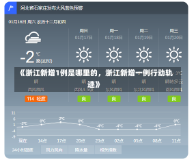 《浙江新增1例是哪里的，浙江新增一例行动轨迹》-第2张图片-多讯网