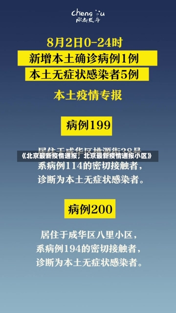 《北京最新疫情通报，北京最新疫情通报小区》-第1张图片-多讯网