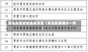 青岛即墨疫情最新消息（青岛即墨确诊一例）-第2张图片-多讯网