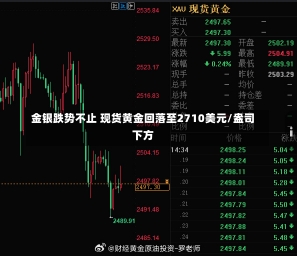 金银跌势不止 现货黄金回落至2710美元/盎司下方-第2张图片-多讯网