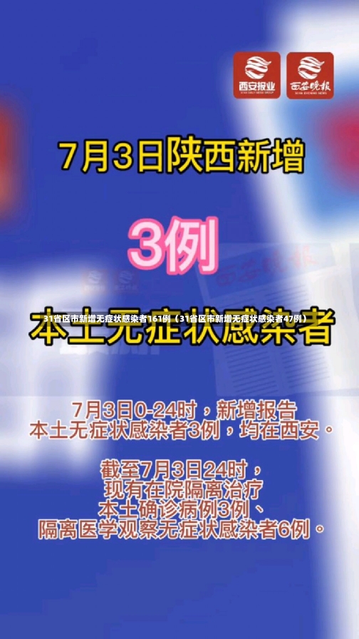 31省区市新增无症状感染者161例（31省区市新增无症状感染者47例）-第2张图片-多讯网