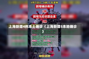 上海新增4例本土确诊（上海新增5本地确诊）-第1张图片-多讯网