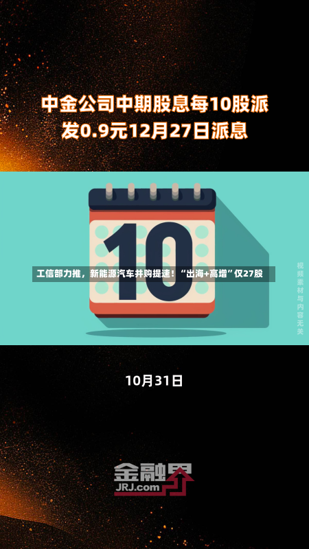 工信部力推，新能源汽车并购提速！“出海+高增”仅27股-第3张图片-多讯网