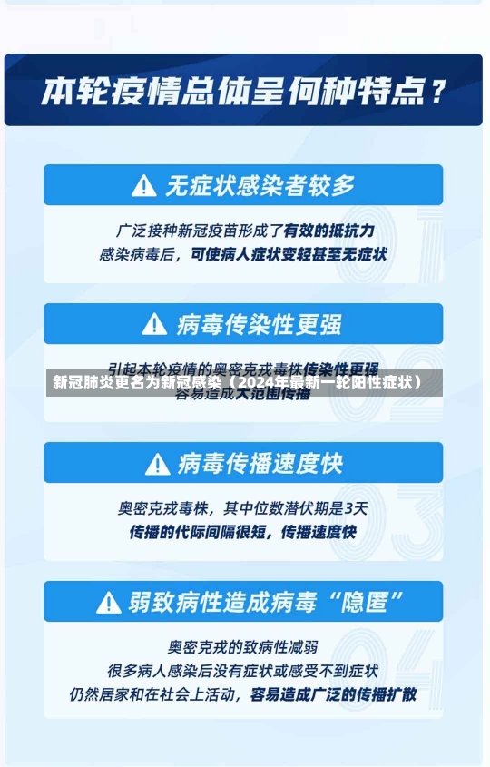 新冠肺炎更名为新冠感染（2024年最新一轮阳性症状）-第1张图片-多讯网