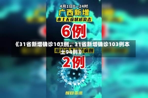 《31省新增确诊101例，31省新增确诊103例本土94例》-第1张图片-多讯网