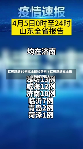 江苏新增19例本土确诊病例（江苏新增本土确诊病例39例）-第1张图片-多讯网