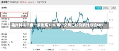 雄岸科技早盘一度涨超32% 两个交易日股价累计涨逾60%-第2张图片-多讯网