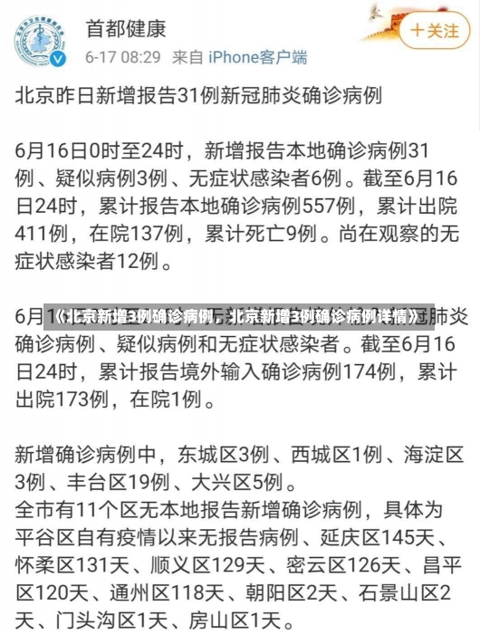 《北京新增3例确诊病例，北京新增3例确诊病例详情》-第2张图片-多讯网