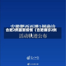 合肥2例最新疫情（合肥确诊2例）-第1张图片-多讯网