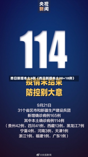 昨日新增本土3例（昨日新增本土20+18例）-第1张图片-多讯网