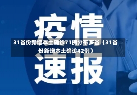 31省份新增本土确诊71例分布多省（31省份新增本土确诊42例）-第1张图片-多讯网